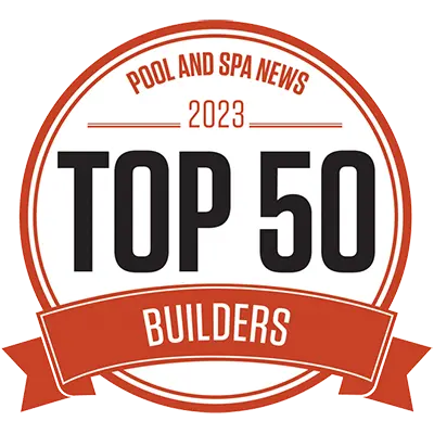 Pool and Spa News Top 50 Builders 2023 Badge